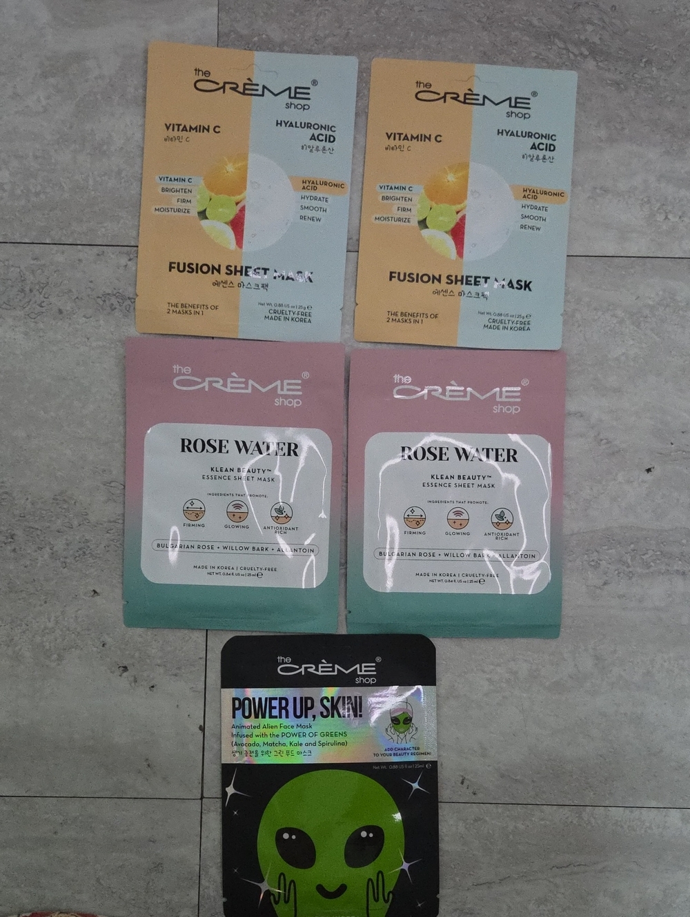 The Creme Shop Variety Face Masks Set Of 5
